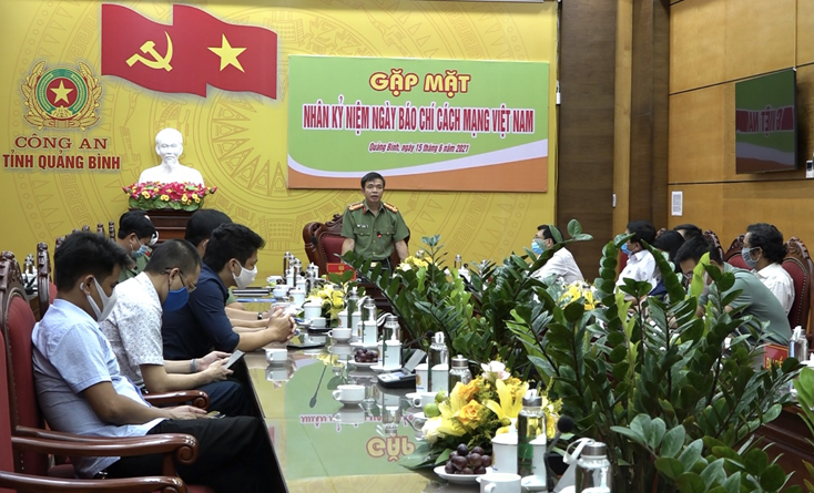 Công an tỉnh gặp mặt các cơ quan báo chí nhân kỷ niệm 96 năm Ngày Báo chí cách mạng Việt Nam