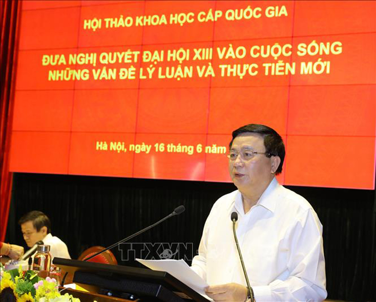 Đưa nghị quyết Đại hội XIII của Đảng vào cuộc sống-Những vấn đề lý luận và thực tiễn mới