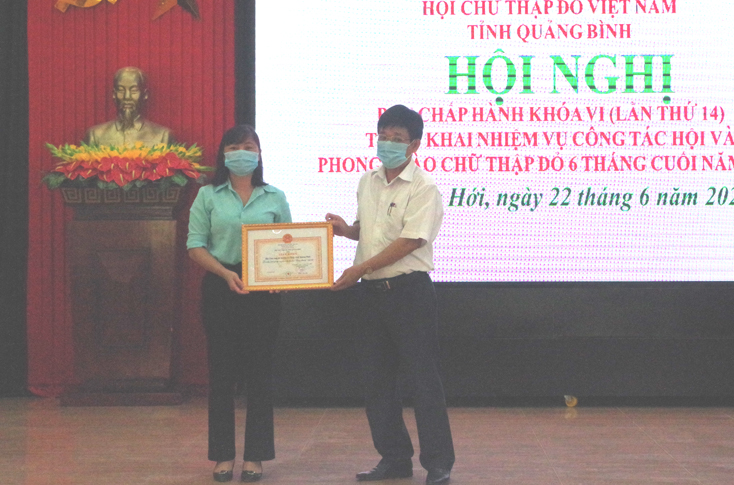 Hội Chữ thập đỏ tỉnh: Triển khai nhiệm vụ trọng tâm 6 tháng cuối năm 2021