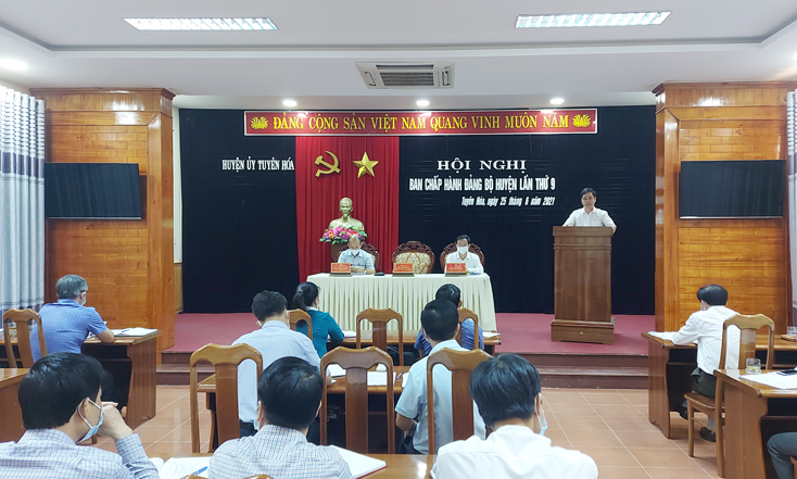 Tuyên Hóa: Hội nghị Ban Chấp hành Đảng bộ huyện lần thứ 9