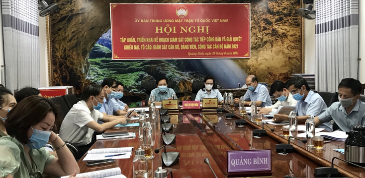 Tập huấn công tác giám sát tiếp công dân và giải quyết khiếu nại tố cáo năm 2021