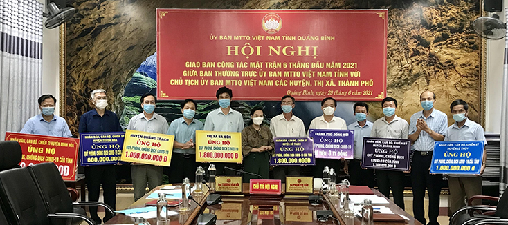 Hội nghị sơ kết công tác mặt trận 6 tháng đầu năm 2021