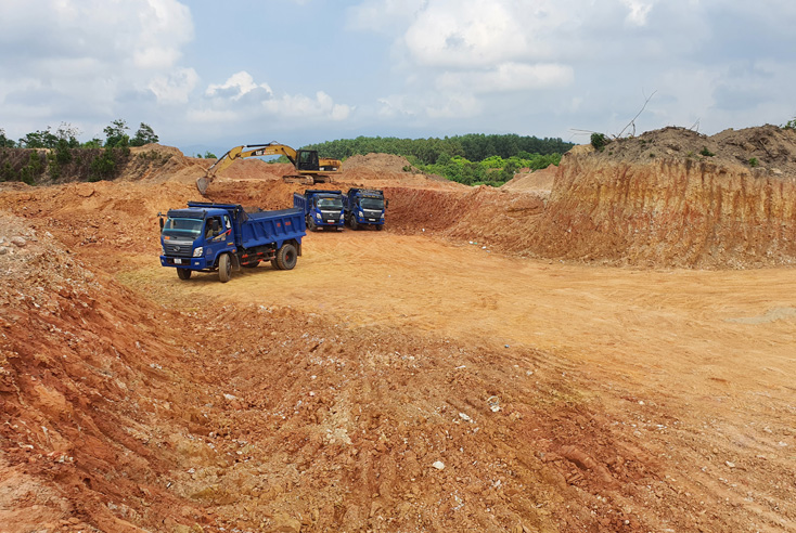 Đưa vào quy hoạch 73 điểm, mỏ đất san lấp