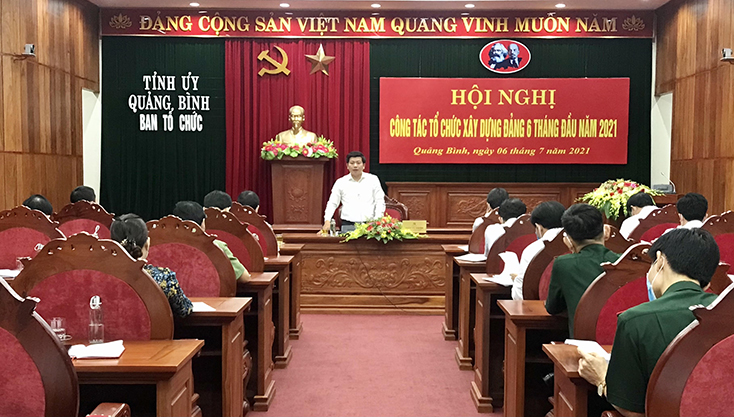 Triển khai nhiệm vụ công tác tổ chức xây dựng Đảng 6 tháng cuối năm 2021