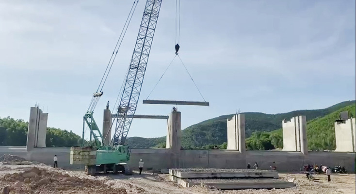Dự án Hệ thống thủy lợi Rào Nan: Gói thầu chính đã thi công hoàn thành hơn 70% khối lượng