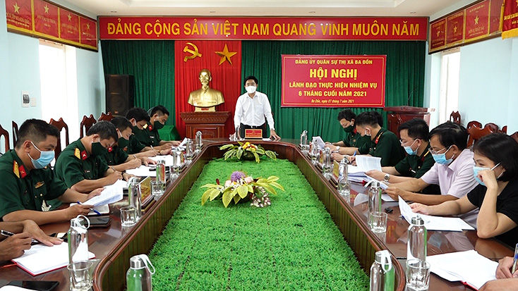 Đảng ủy Quân sự TX. Ba Đồn: Tập trung lãnh đạo thực hiện nhiệm vụ 6 tháng cuối năm 2021