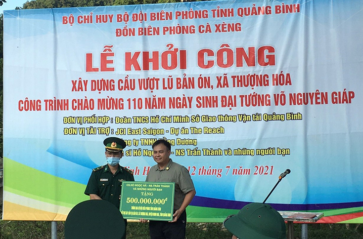 Khởi công xây dựng cầu vượt lũ bản Ón, xã Thượng Hóa