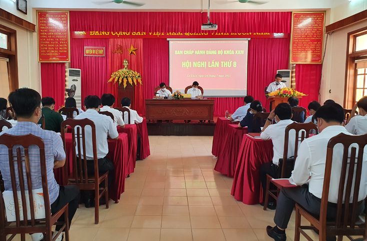 Lệ Thủy: Hội nghị Ban Chấp hành Đảng bộ huyện lần thứ VIII