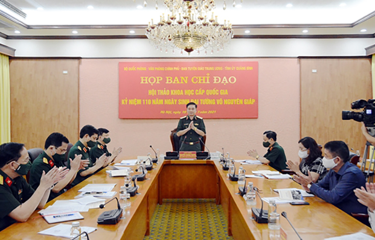 Họp Ban chỉ đạo Hội thảo khoa học cấp Quốc gia kỷ niệm 110 năm Ngày sinh Đại tướng Võ Nguyên Giáp