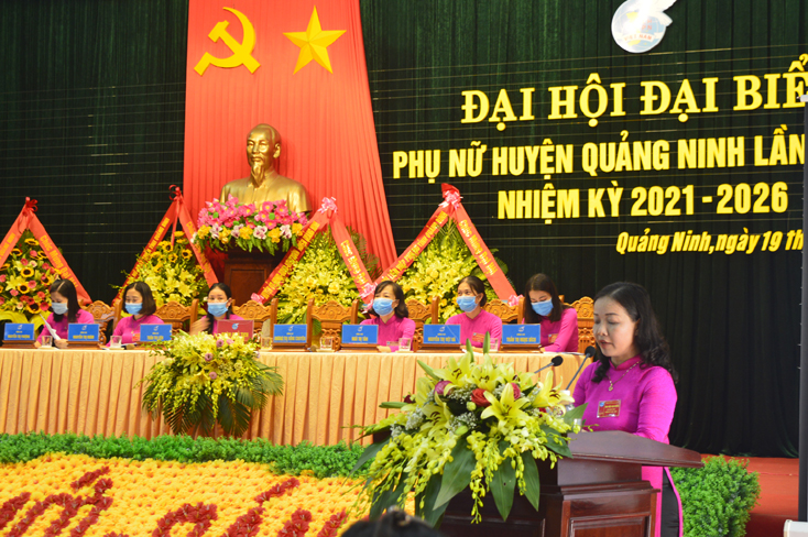 Đại hội đại biểu Phụ nữ huyện Quảng Ninh lần thứ XXIV, nhiệm kỳ 2021-2026