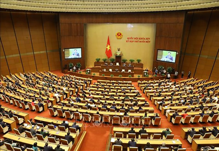 Nhiều nội dung quan trọng trong ngày làm việc đầu tiên Kỳ họp thứ nhất, Quốc hội khóa XV