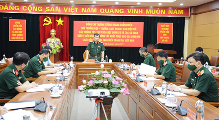 Khảo sát, rà phá trên 485.000 ha đất có bom mìn