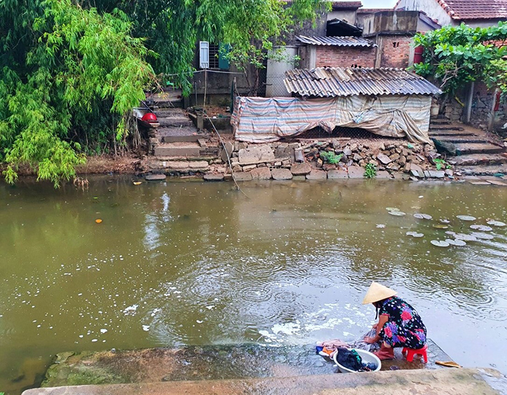 Lệ Thủy: Hói Phú Thọ bị bồi lắng gây ô nhiễm môi trường