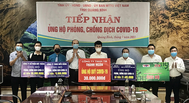 351 tổ chức, cá nhân ủng hộ Quỹ Phòng, chống dịch Covid-19 tỉnh với tổng trị giá gần 41 tỷ đồng