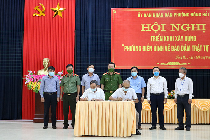 Xây dựng phường Đồng Hải trở thành điển hình về bảo đảm trật tự đô thị