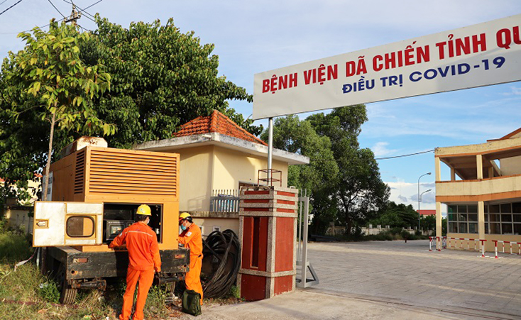 Lắp đặt máy phát dự phòng 250kVA cấp điện cho Bệnh viện dã chiến tỉnh