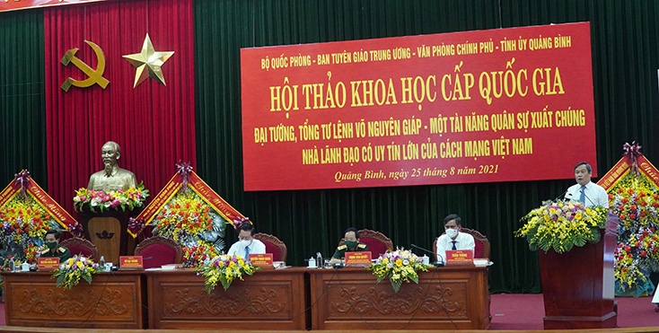Hội thảo khoa học cấp quốc gia kỷ niệm 110 năm Ngày sinh Đại tướng Võ Nguyên Giáp