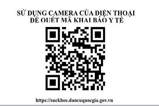 Đẩy mạnh triển khai khai báo y tế, khai báo di chuyển nội địa bằng hình thức quét mã QR