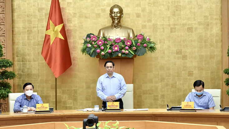 Thủ tướng yêu cầu kết nối trực tuyến xuống tận xã, phường để thông suốt chỉ đạo phòng, chống dịch Covid-19