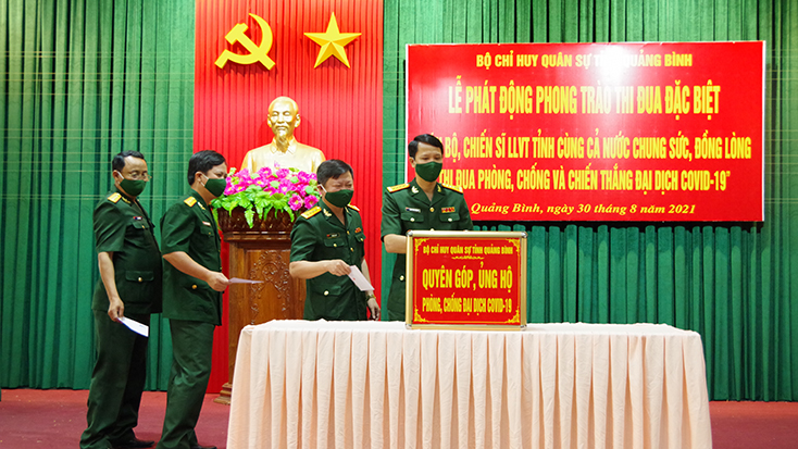 Bộ Chỉ huy Quân sự tỉnh: Phát động phong trào thi đua đặc biệt góp phần đẩy lùi và chiến thắng dịch bệnh Covid-19
