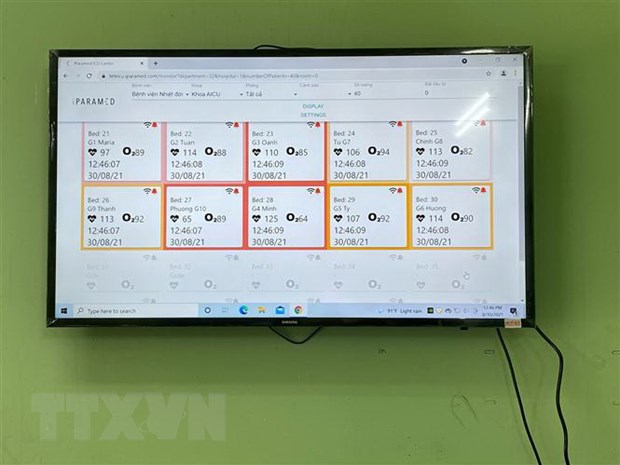 Ứng dụng công nghệ cập nhật từ xa chỉ số sức khỏe bệnh nhân COVID-19