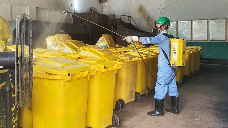 Tăng cường quản lý chất thải trong phòng, chống dịch Covid-19