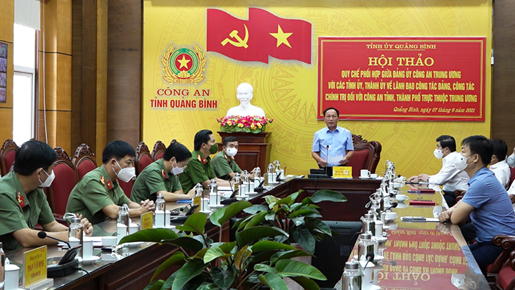 Hội thảo về lãnh đạo công tác đảng, công tác chính trị đối với lực lượng Công an tỉnh, thành phố