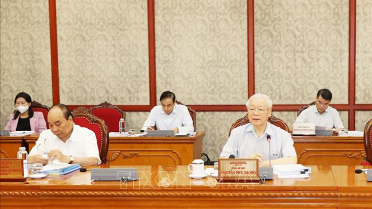 Tổng Bí thư Nguyễn Phú Trọng: Phòng, chống tham nhũng phải gắn liền, đồng bộ với phòng, chống tiêu cực