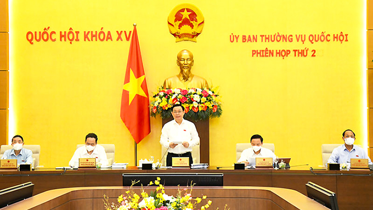 Phiên họp thứ ba của Ủy ban Thường vụ Quốc hội diễn ra từ ngày 13 đến 22-9
