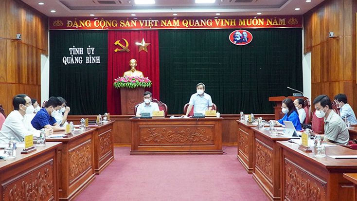 Thông báo kết luận của đồng chí Bí thư Tỉnh ủy tại buổi làm việc với các xã, phường, thị trấn đang thực hiện giãn cách xã hội