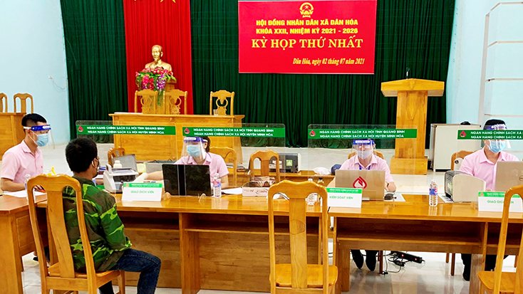 Phòng Giao dịch Ngân hàng CSXH Minh Hóa: Phòng, chống dịch tốt, giải ngân hiệu quả