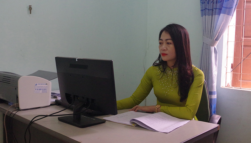 Cô giáo tận tâm với nghề