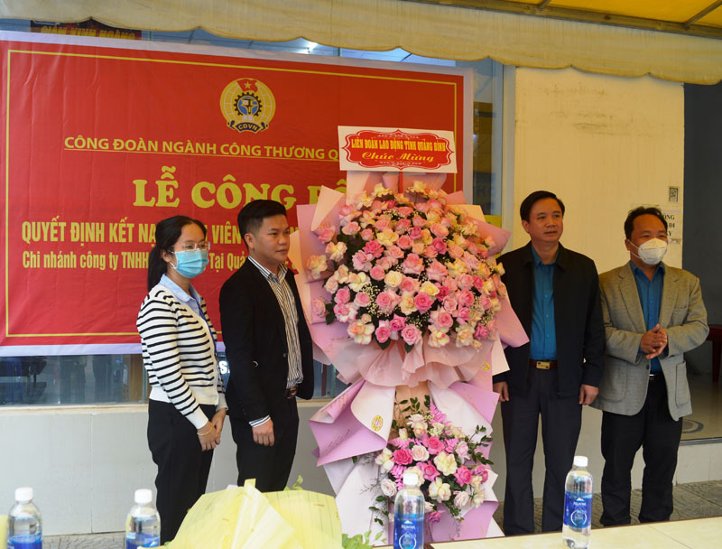 Công đoàn ngành Công thương ra mắt công đoàn cơ sở mới