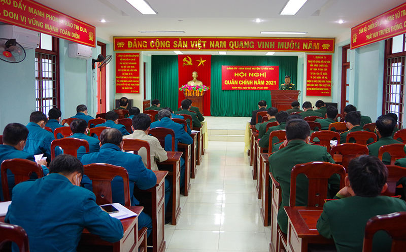 Tuyên Hoá: Triển khai nhiệm vụ quân sự, quốc phòng năm 2022