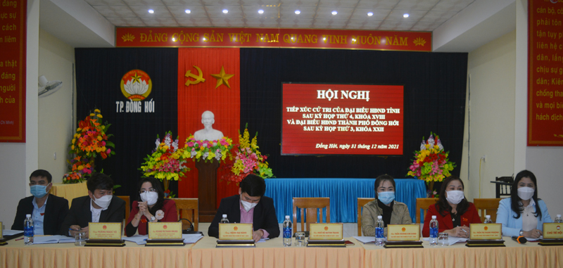 Đại biểu HĐND tỉnh khóa tiếp xúc cử tri thành phố Đồng Hới