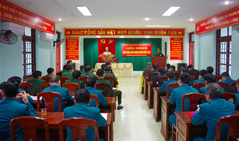 Tuyên Hóa: Hiệp đồng giao, nhận quân năm 2022