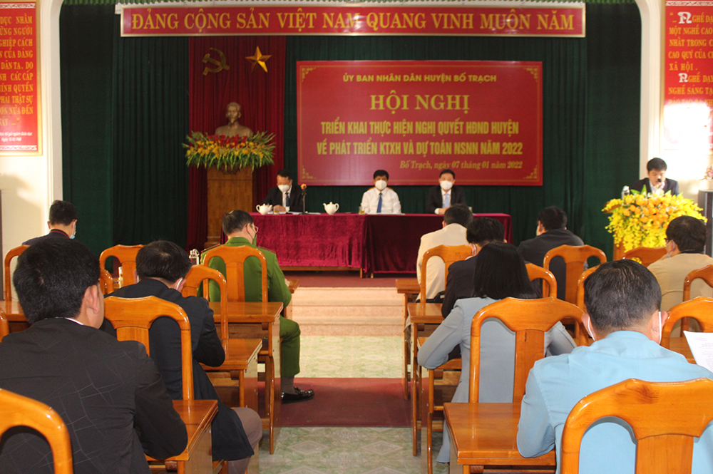 Bố Trạch: Tập trung các giải pháp thực hiện nhiệm vụ phát triển KT-XH năm 2022