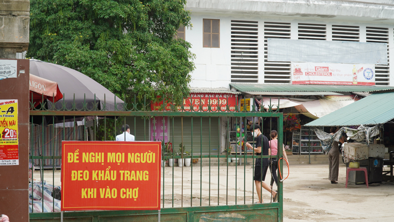 Quyết tâm dập ổ dịch Covid-19 chợ Cuồi trong vòng 1 tuần