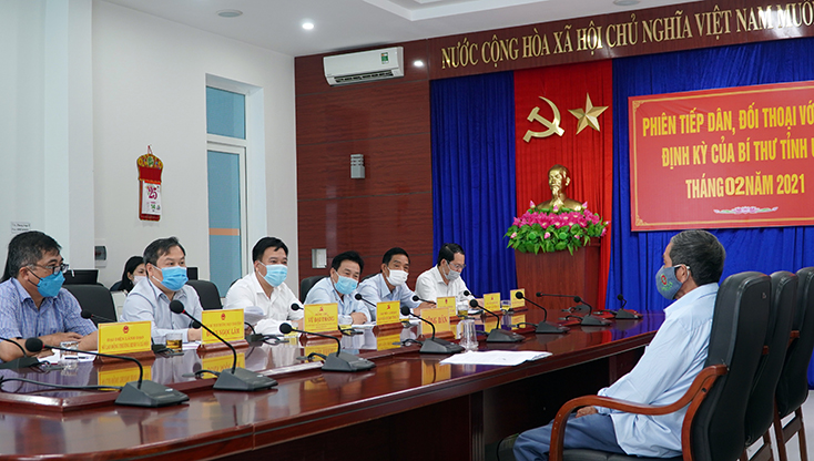 Phiên tiếp dân định kỳ tháng 1/2022 của đồng chí Bí thư Tỉnh ủy diễn ra vào ngày 17/1
