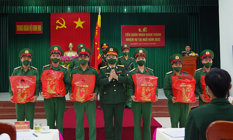 96 quân nhân hoàn thành nghĩa vụ quân sự trở về địa phương