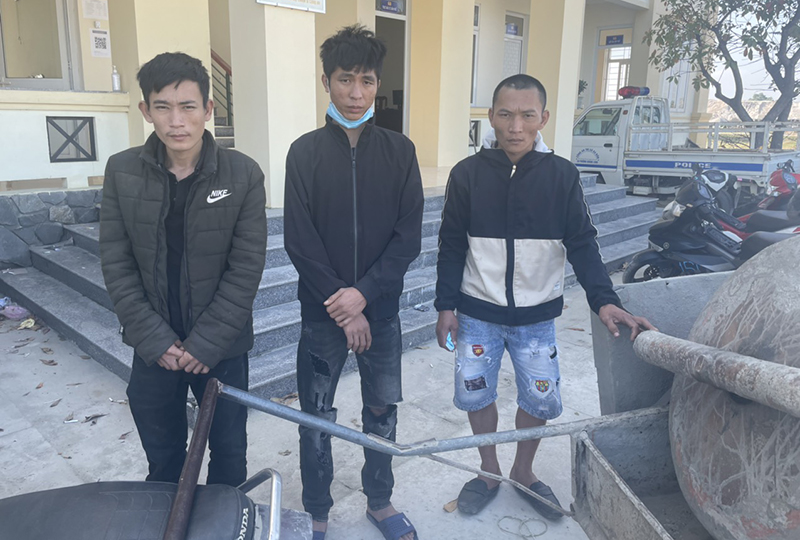 Bắt giữ 3 đối tượng từ TX. Ba Đồn lên địa bàn Tuyên Hoá trộm cắp tài sản