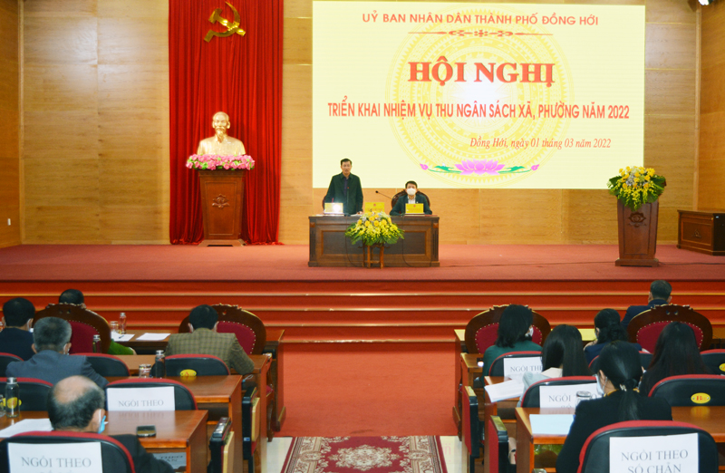 TP. Đồng Hới: Phấn đấu thu ngân sách năm 2022 đạt trên 1.544 tỷ đồng