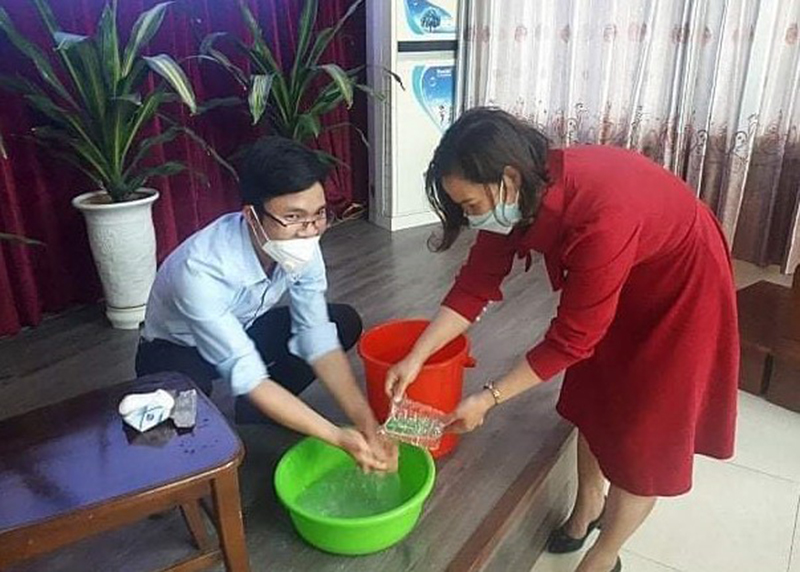 Tập huấn truyền thông nước sạch vệ sinh và phòng, chống dịch bệnh