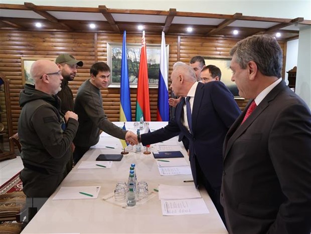 Nga và Ukraine bắt đầu vòng đàm phán thứ ba ở phía Tây Belarus