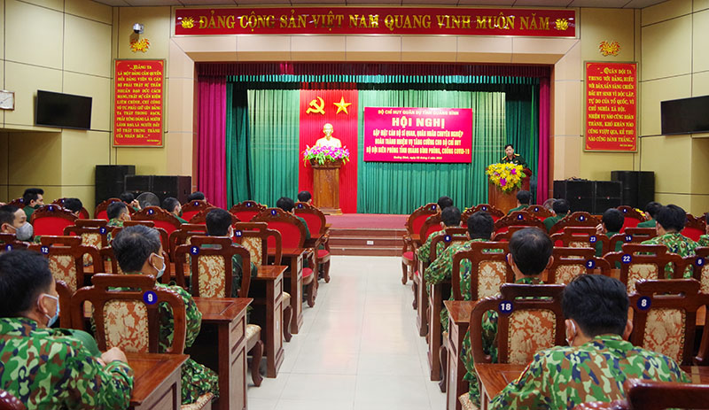 Gặp mặt cán bộ, nhân viên hoàn thành nhiệm vụ tăng cường phòng, chống Covid-19