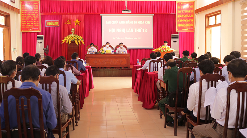 Hội nghị Ban Chấp hành Đảng bộ huyện Lệ Thủy lần thứ 13