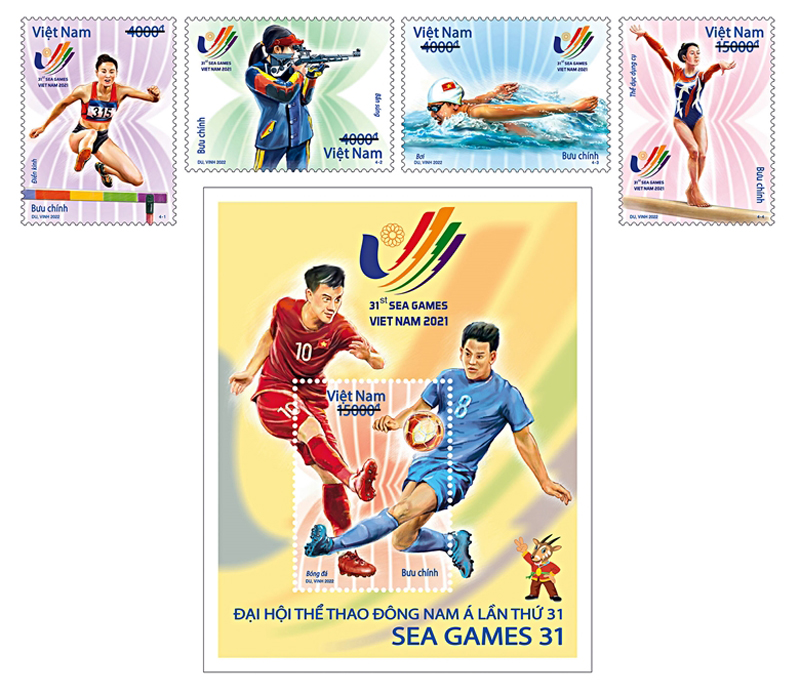 Bộ tem "Đại hội Thể thao Đông Nam Á lần thứ 31 - SEA Games 31"