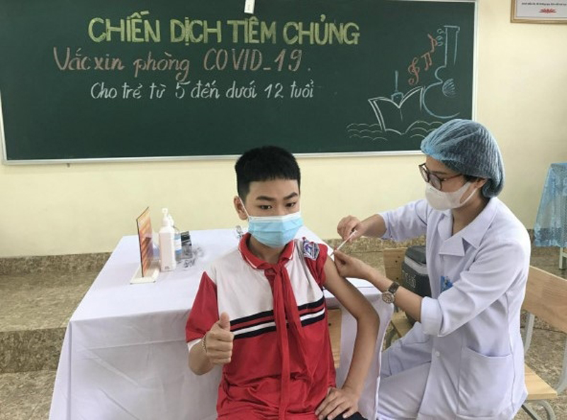 Đẩy nhanh tiến độ tiêm vaccine COVID-19 cho trẻ từ 5 - dưới 12 tuổi