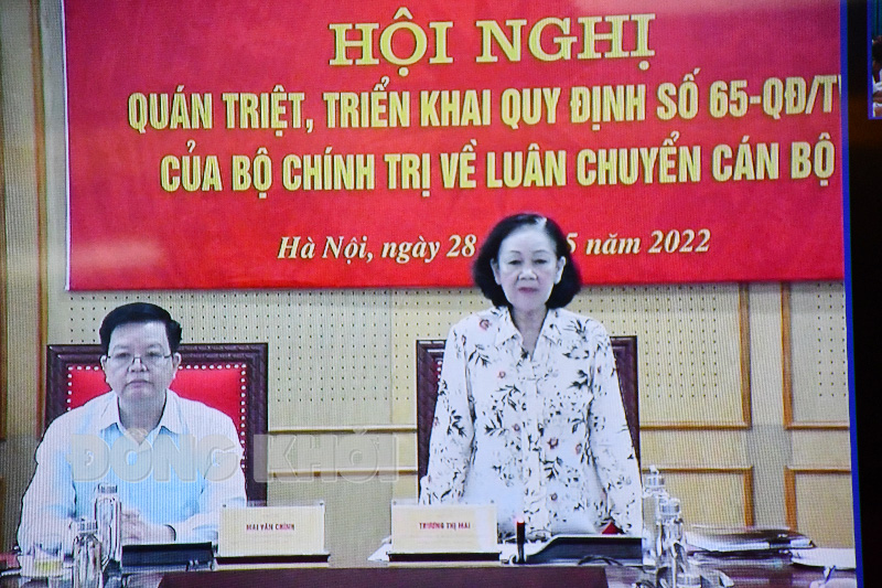 Quán triệt, triển khai Quy định số 65-QĐ/TW của Bộ Chính trị 'Về luân chuyển cán bộ'
