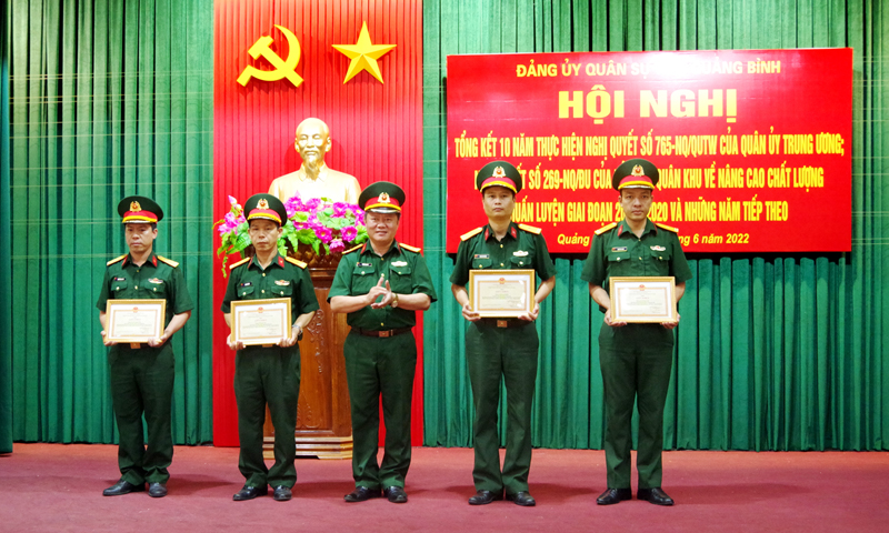 Tổng kết 10 năm thực hiện Nghị quyết 765 của Quân ủy Trung ương